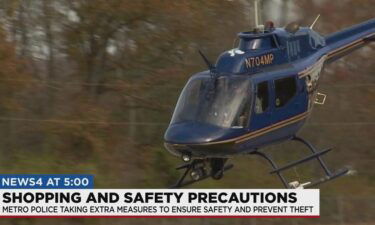 Tennessee police are keeping a bird's eye view on shoppers while watching for people trying to break into cars and shoplift.