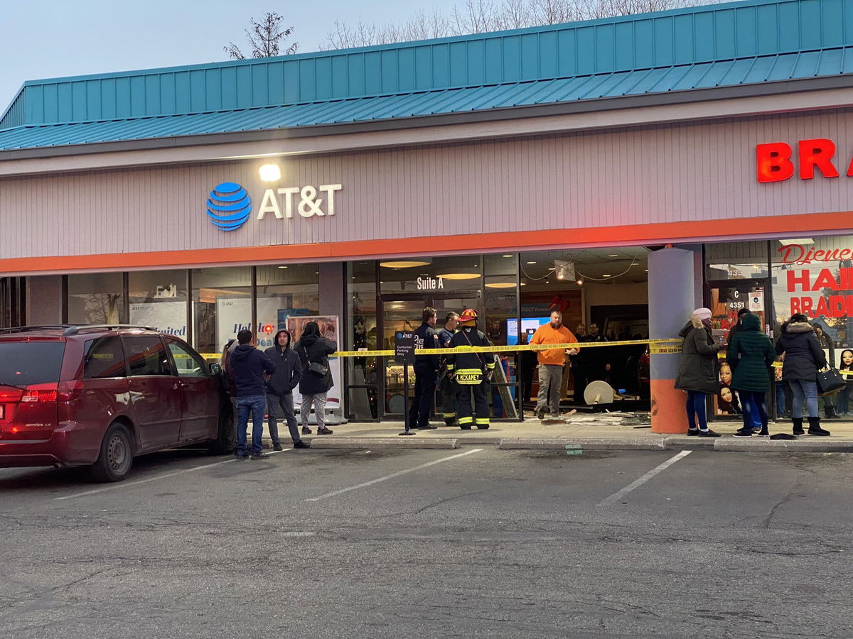 <i>WISH</i><br/>Seven people were hurt when an SUV drove into an AT&T Store at a strip mall in Indianapolis