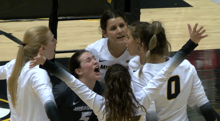 Mizzou volleyball captures first home win of the season - ABC17NEWS