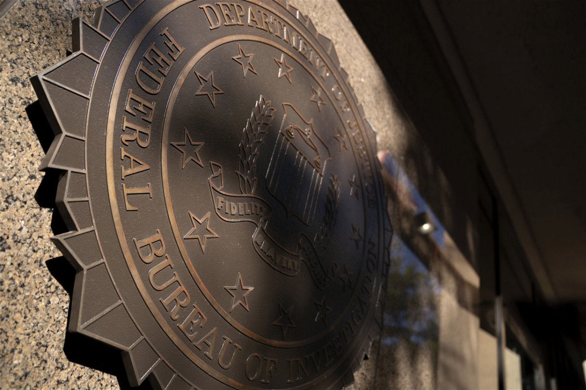 <i>Stefani Reynolds/Bloomberg/Getty Images</i><br/>The Federal Bureau of Investigation (FBI) seal outside the headquarters in Washington