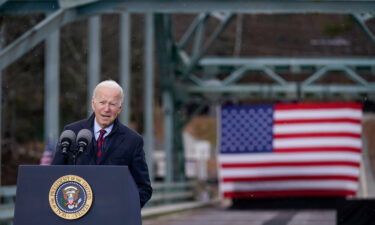 The Biden administration on Thursday announced steps it's taking to deploy funds from the $1.9 trillion Covid-19 relief law passed earlier this year to help offset rising home heating costs for Americans this winter. Biden is shown here on Tuesday