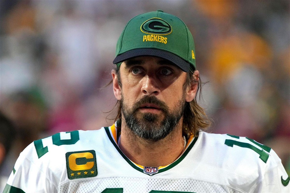 <i>Rick Scuteri/AP</i><br/>Green Bay Packers star quarterback Aaron Rodgers confirmed he is unvaccinated against Covid-19. Rodgers is shown here during the game against the Arizona Cardinals on October 28