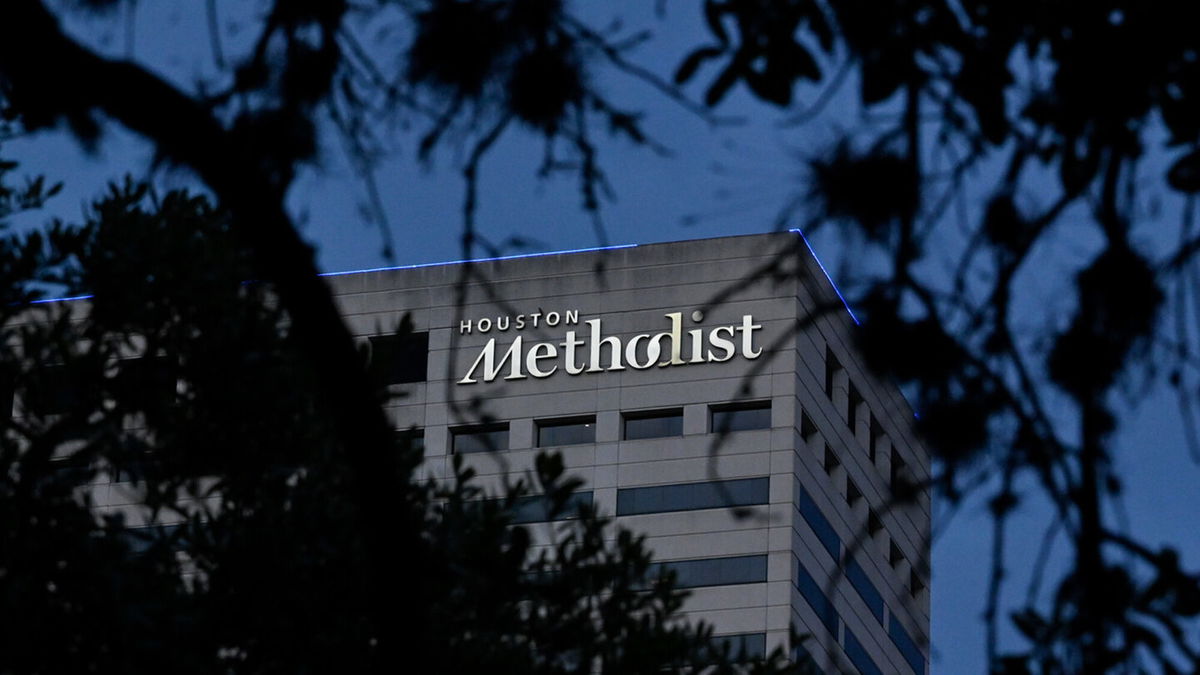 <i>James Patterson/AP</i><br/>The Houston Methodist name is seen on one of the buildings in the Methodist Hospital system on Sunday