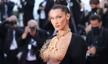 Bella Hadid posted on Instagram about her mental health. Hadid is shown here at the Cannes Film Festival in Cannes