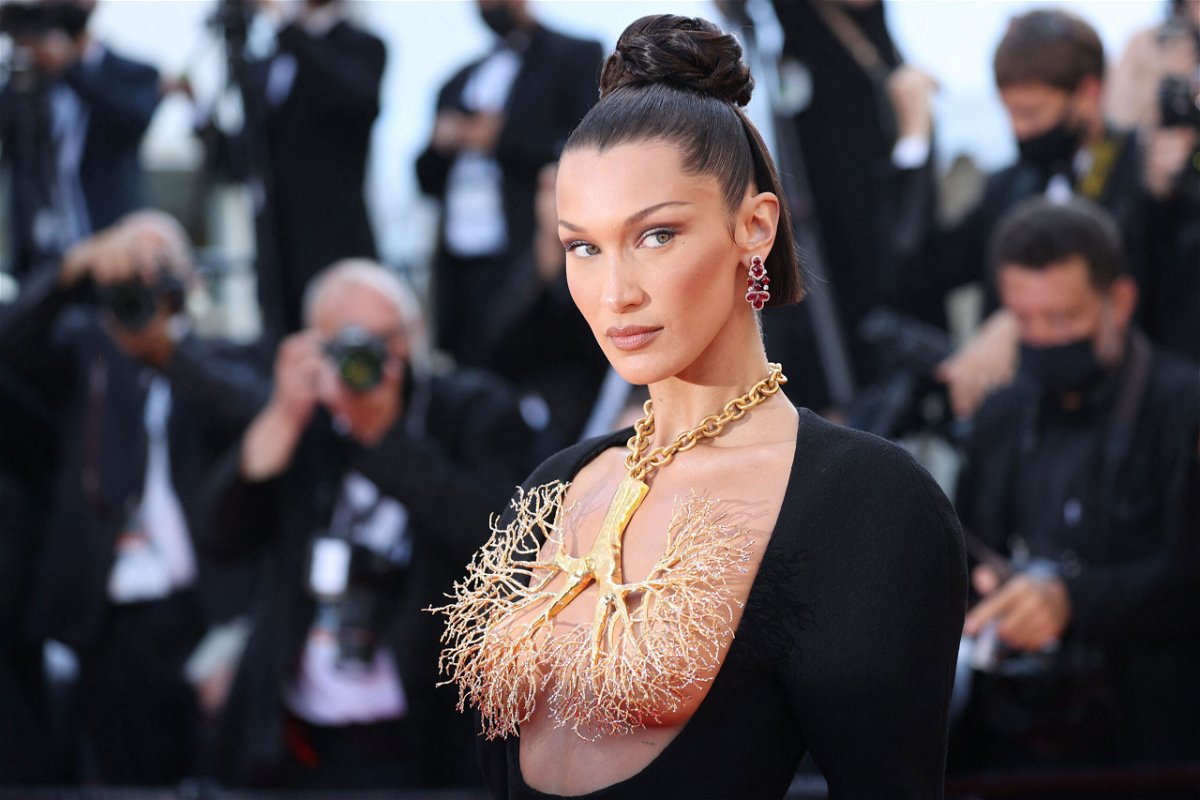 <i>Valery Hache/AFP/Getty Images</i><br/>Bella Hadid posted on Instagram about her mental health. Hadid is shown here at the Cannes Film Festival in Cannes