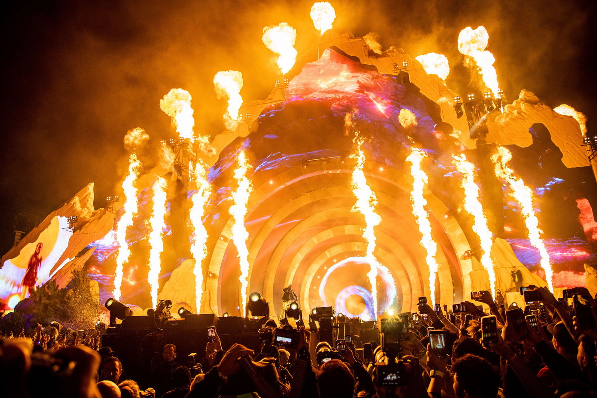 <i>Amy Harris/Invision/AP</i><br/>Travis Scott performs at Day 1 of the Astroworld Music Festival at NRG Park on Friday