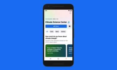 Facebook launched its Climate Science Center in September 2020 in an effort to provide users with authoritative information about climate change.