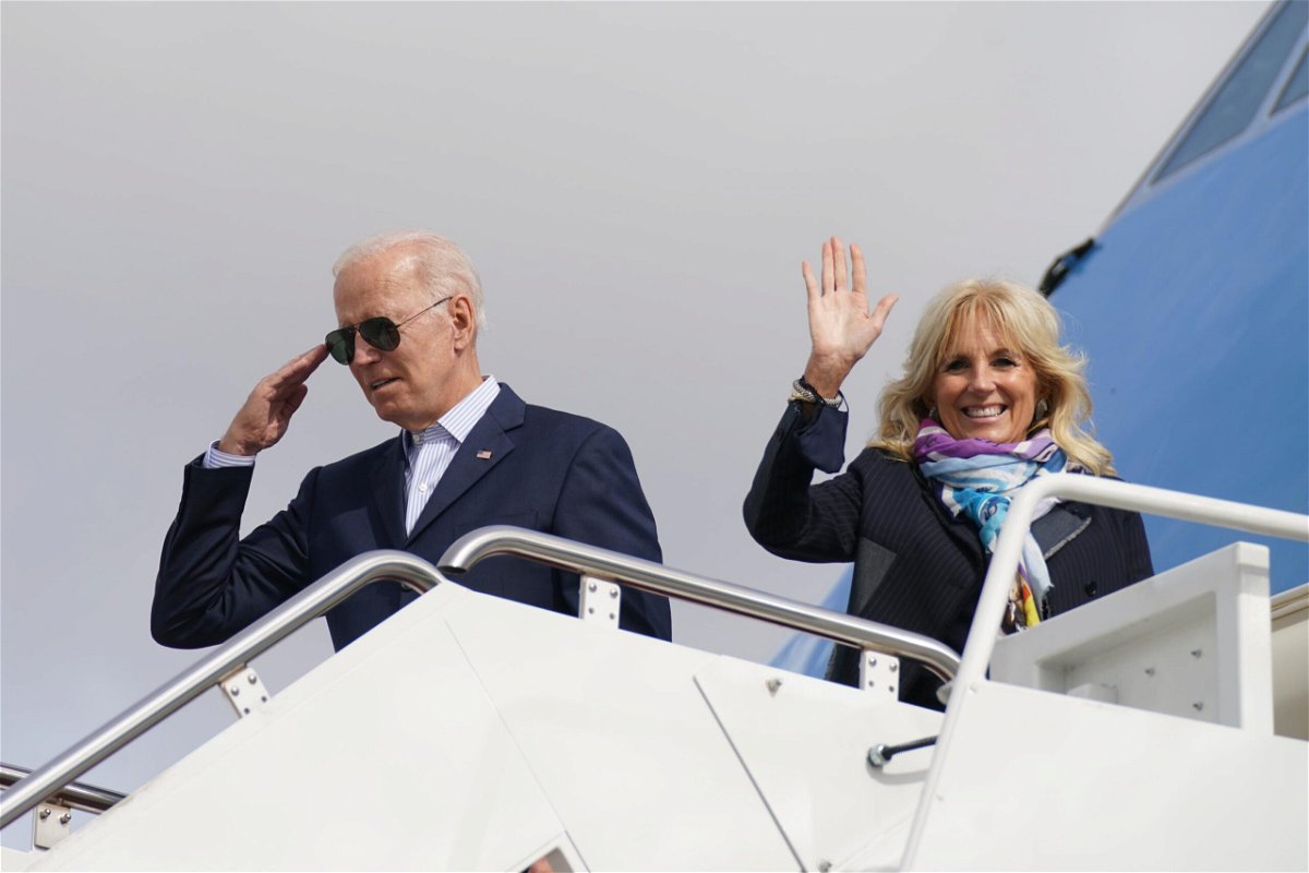 <i>Kevin LaMarque/Reuters</i><br/>President Joe Biden and first lady Jill Biden are heading to Fort Bragg