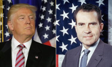 The Supreme Court's Watergate-era rulings against Richard Nixon (right) may end Donald Trump's (left) executive privilege claims.