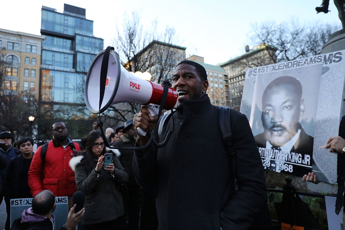 <i>Spencer Platt/Getty Images</i><br/>New York City Public Advocate Jumaane Williams announced on Tuesday he is running for governor. Williams is shown here at a vigil for Stephon Clark on April 4