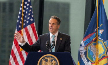 New York Gov. Andrew Cuomo speaks during a press conference at One World Trade Center on June 15