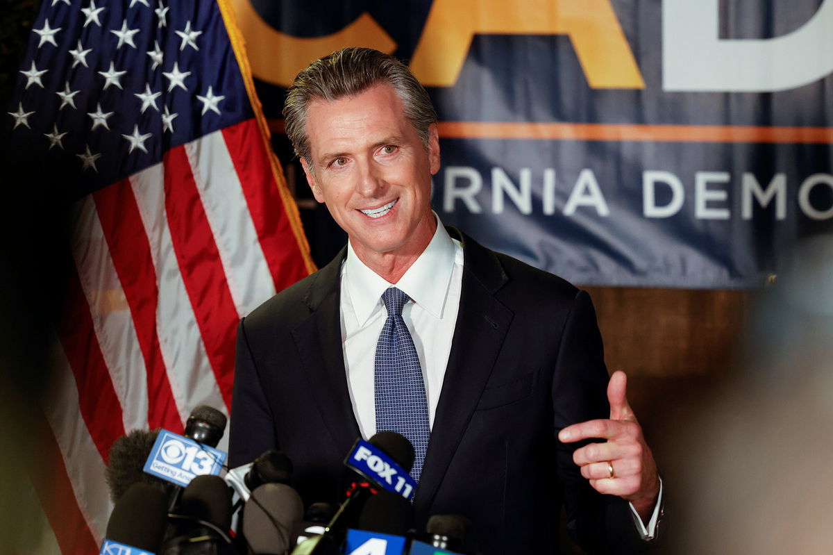 <i>Fred Greaves/Reuters</i><br/>Gavin Newsom said Tuesday that he had decided to cancel his plans to attend the United Nations climate summit in Scotland after what he described as 