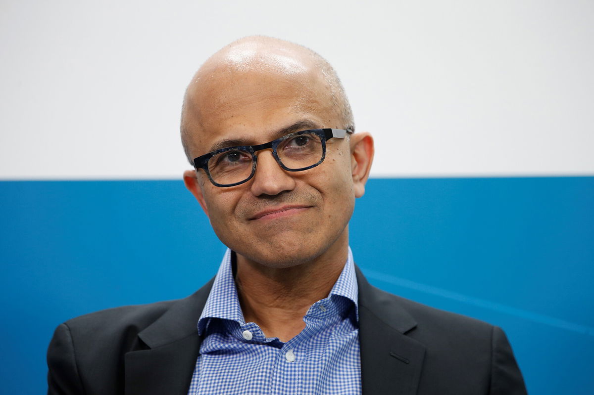 <i>Abdulhamid Hosbas/Anadolu Agency/Getty Images</i><br/>Microsoft chairman and CEO Satya Nadella