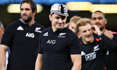 Beauden Barrett won his 100th cap for the All Blacks against Wales.