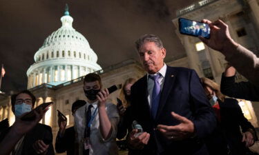 Sen. Joe Manchin seen here on September 30 in Washington