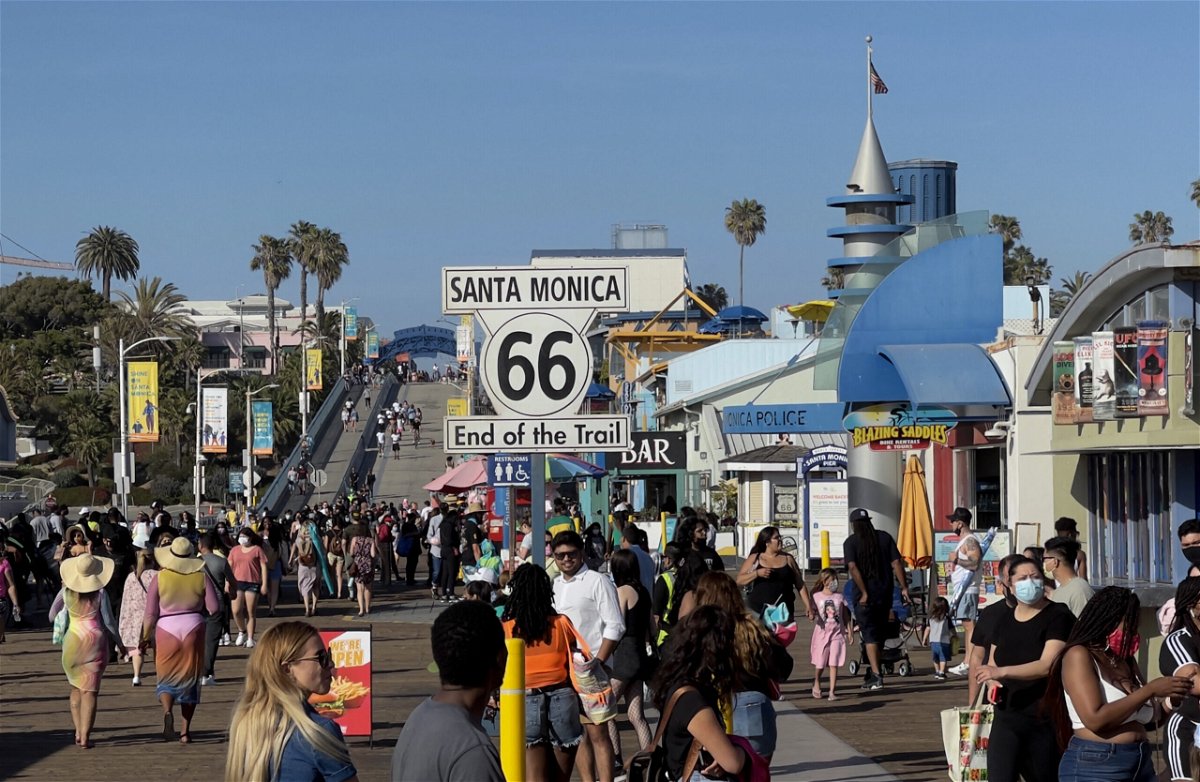 <i>Daniel Slim/AFP via Getty Images</i><br/>California (with Santa Monica pictured here)