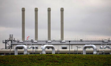 The Nord Stream 2 gas receiving station in Lubmin