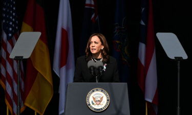 Vice President Kamala Harris will announce the White House National Space Council's first meeting of the Biden administration during a visit Friday to NASA's Goddard Space Flight Center in Maryland. Harris is shown here in Shanksville