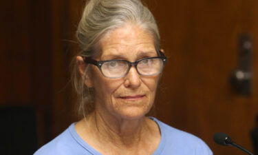 Leslie Van Houten attends a parole hearing at the California Institution for Women in Corona on September 6