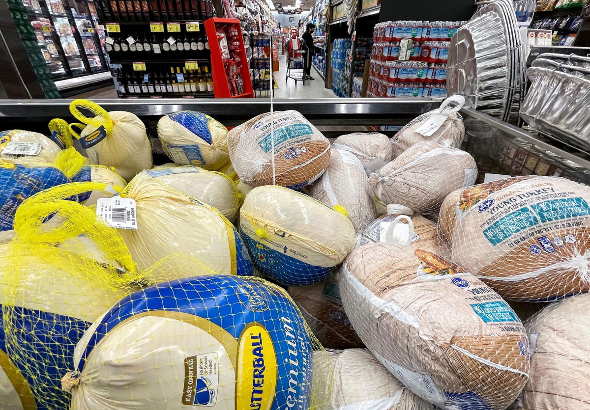 <i>Mario Tama/Getty Images</i><br/>Inflation may be cooking up the most expensive Thanksgiving in history for American families.