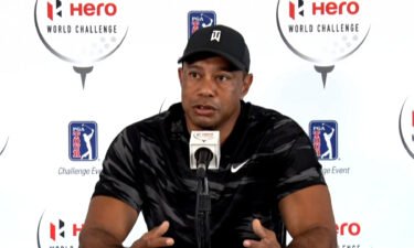 Tiger Woods says that he isn't sure when he's going to be able to play professionally again.
