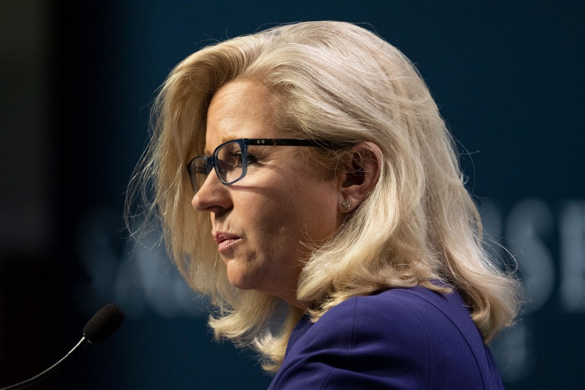 <i>Mary Schwalm/AP</i><br/>The Wyoming Republican Party voted over the weekend to no longer recognize Rep. Liz Cheney as a member of the party