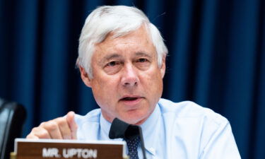 Republican Rep. Fred Upton on Monday shared a threatening voicemail he had received after voting for the bipartisan infrastructure bill last week. Upton is shown here at a hearing of the House Committee on Energy & Commerce Subcommittee on Energy.