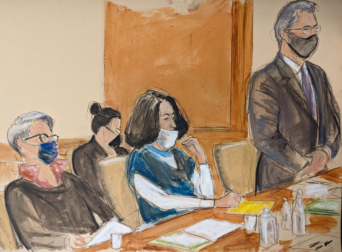 <i>Elizabeth Williams/AP</i><br/>A federal judge has denied Ghisaline Maxwell's latest request to be released ahead of her November 29 trial on bail. In this courtroom sketch