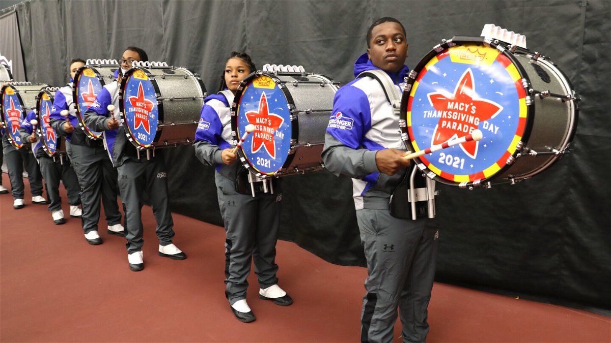 <i>Bennett Raglin/Getty Images</i><br/>The Hampton University Marching Force is slated to appear in the 2021 parade.
