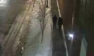 Chicago police in late January 2019 released this surveillance image of two people recorded near the time and location of the reported attack.