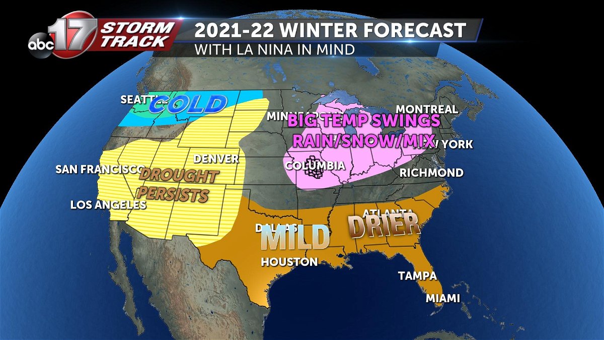 Winter forecast: La Niña pattern will influence our weather again this ...