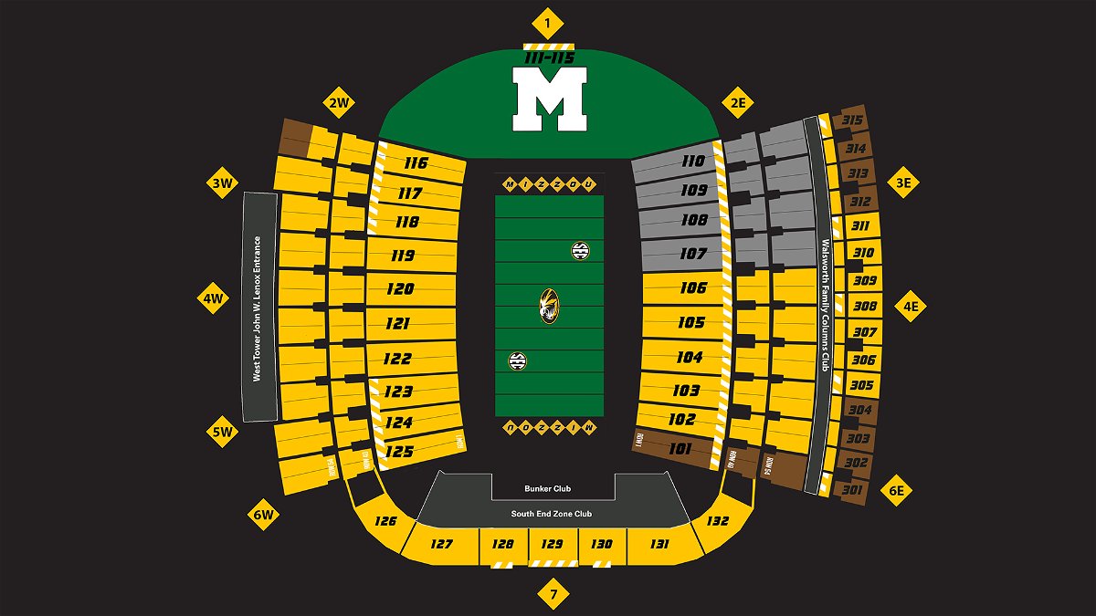 Mizzou Athletics changes seating locations for students and visiting