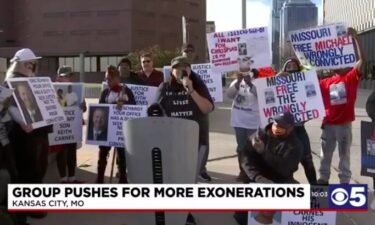 Members of the KC Freedom Project held a rally Monday outside of the Missouri Attorney General’s Office in Kansas City.