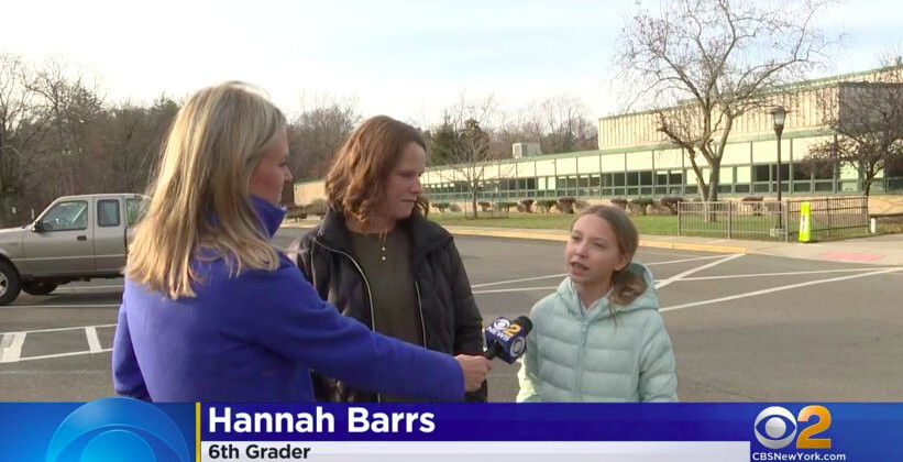 <i>WCBS</i><br/>Eleven-year-old Hannah Barrs was supposed to be starting her first year of middle school in person