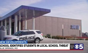 Threatening graffiti was found in a Blue Spring South High School bathroom on Tuesday and Wednesday.