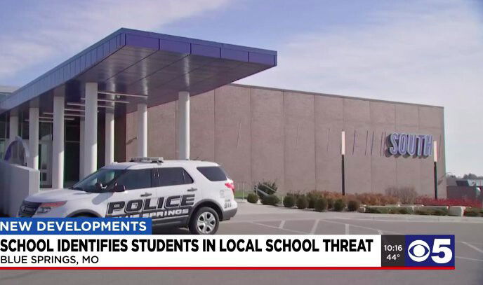 <i>KCTV</i><br/>Threatening graffiti was found in a Blue Spring South High School bathroom on Tuesday and Wednesday.