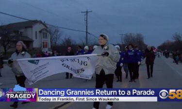 The Milwaukee Dancing Grannies made their first public appearance since losing four of their members in the Waukesha Christmas parade attack.