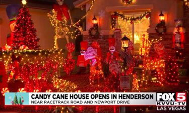 The Candy Cane House in Henderson boasts more than 49 themed trees and 18