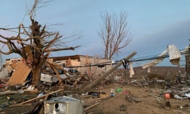 Hopkins County Coroner Dennis Mayfield said Dawson Springs was the hardest hit area where CNN producer Ashley Killough says there is no power and city officials have shut off the gas for safety purposes.