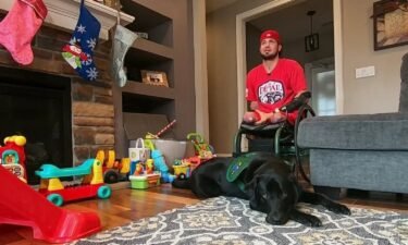 Todd Nicely received a service dog nearly 12 years after suffering injuries that almost cost him his life in Afghanistan.