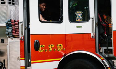 Members of the Cincinnati Fire Department respond to a call at Greyhound station in Cincinnati