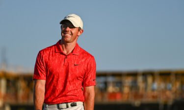 Four-time major winner Rory McIlroy pictured on October 17