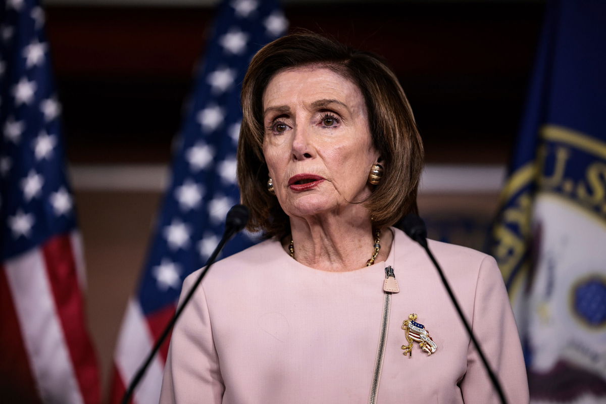 <i>Anna Moneymaker/Getty Images</i><br/>House Speaker Nancy Pelosi projected confidence on December 20