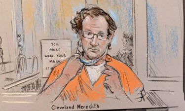 Capitol riot suspect Cleveland Meredith in January 2021.