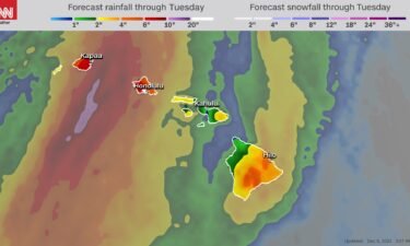 The Hawaiian Islands could experience "catastrophic flooding" from a storm system lasting until December 7