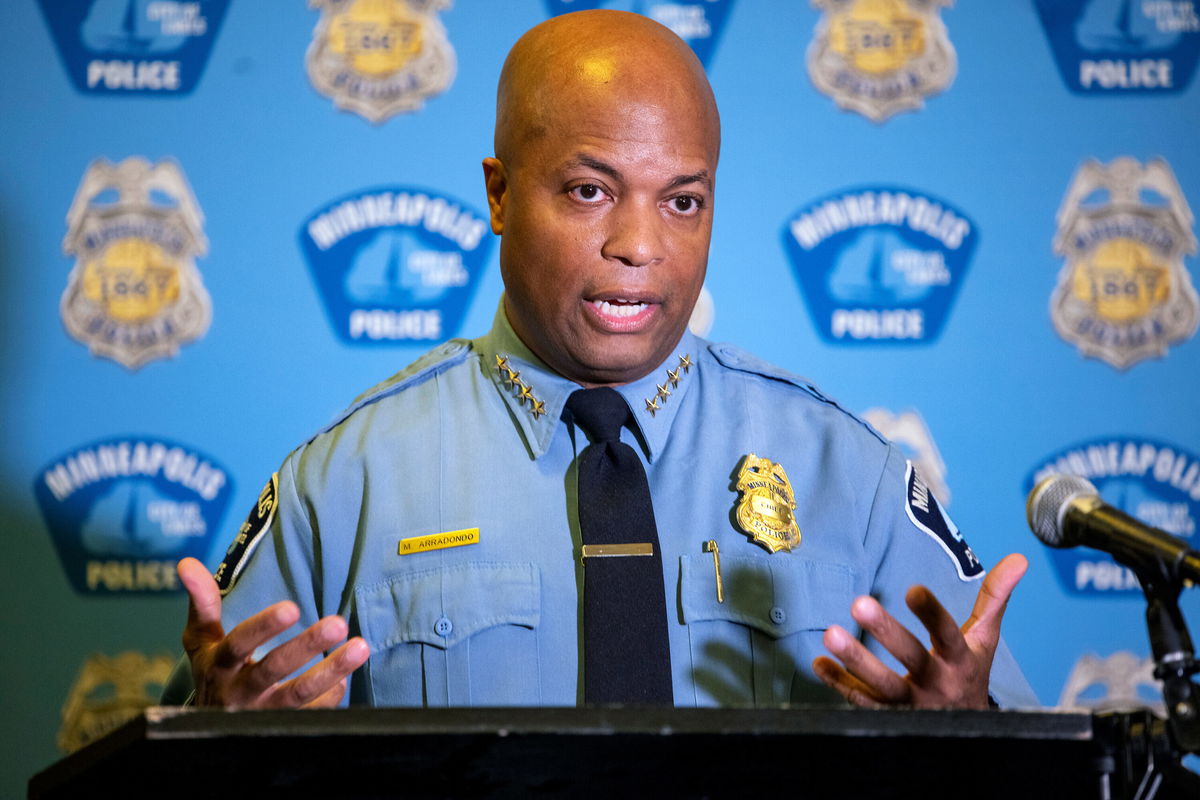 <i>Elizabeth Flores/Star Tribune/AP</i><br/>Minneapolis Police Chief Medaria Arradondo