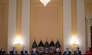 Chairman Bennie Thompson delivers remarks during a meeting of the House select committee investigating January 6.