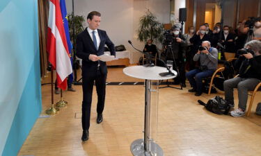 Sebastian Kurz pictured in Vienna on December 2