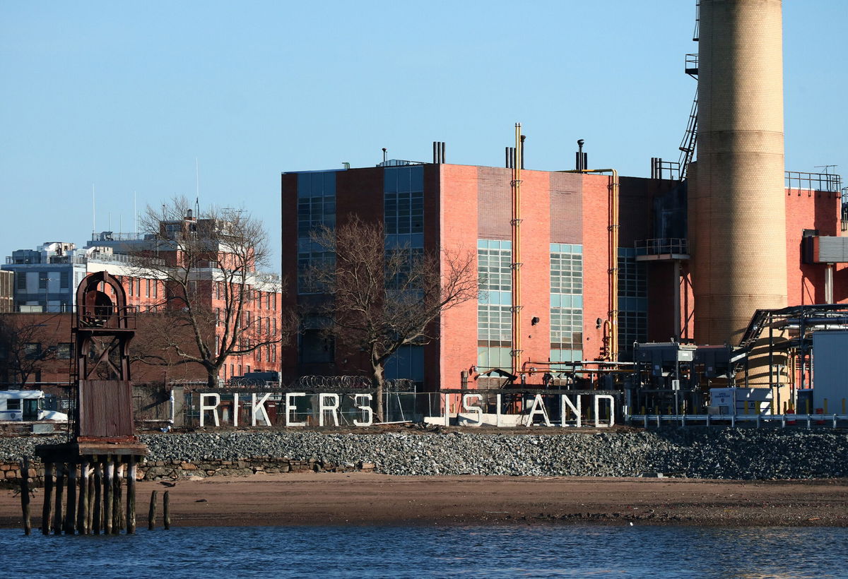 <i>Gary Hershorn/Getty Images</i><br/>NYC's Rikers Correctional Center is pictured on March 9