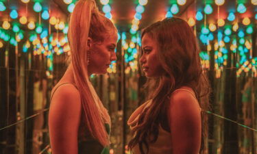 Riley Keough (left) stars as "Stefani" and Taylour Paige (right) stars as "Zola" in director Janicza Bravo's ZOLA